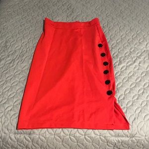 Red Pencil Skirt